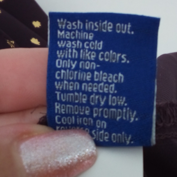 Apt. 9 Purple Gold Leaf Sleeveless Top M 100% Polyester Vegan - Picture 7 of 8